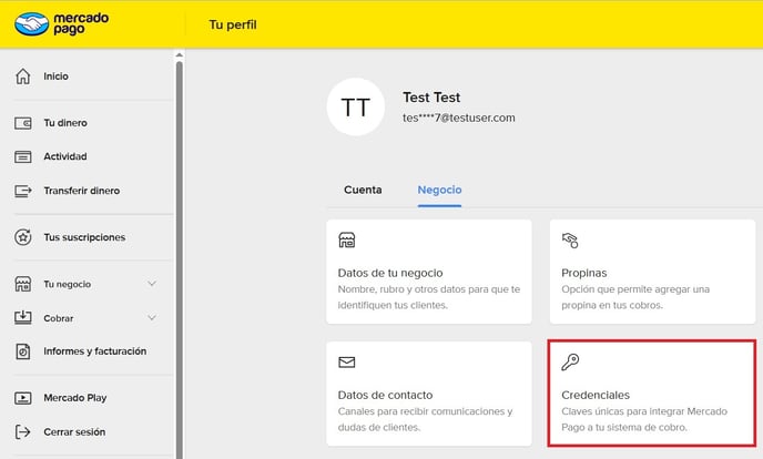 Opción tus integraciones