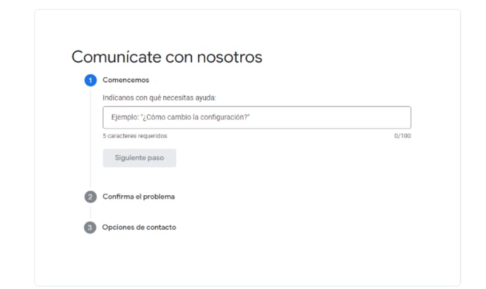 No recibi el codigo